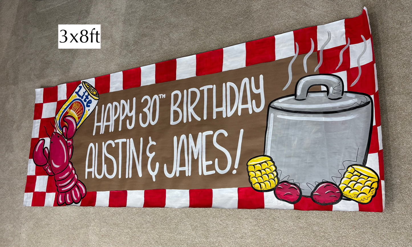 Hand Painted Banner- Custom