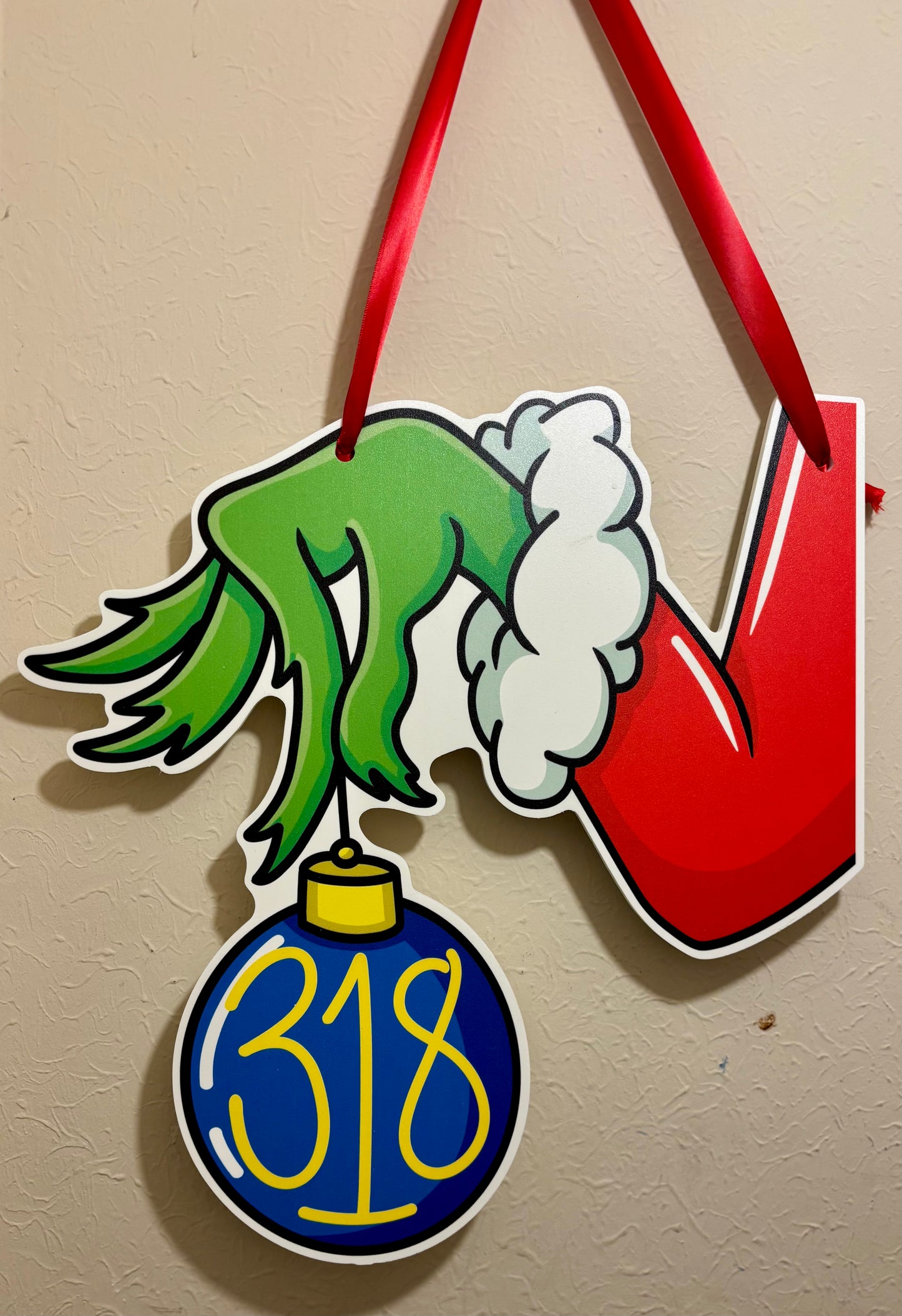 Grinch Door Hanger