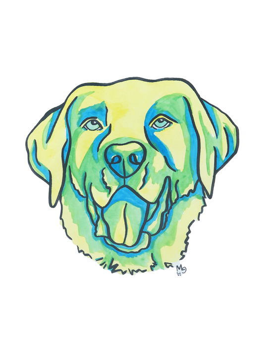 Labrador Colorful Pet Portrait