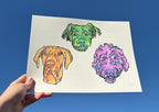 1 Pet- Custom Colorful Pet Portrait