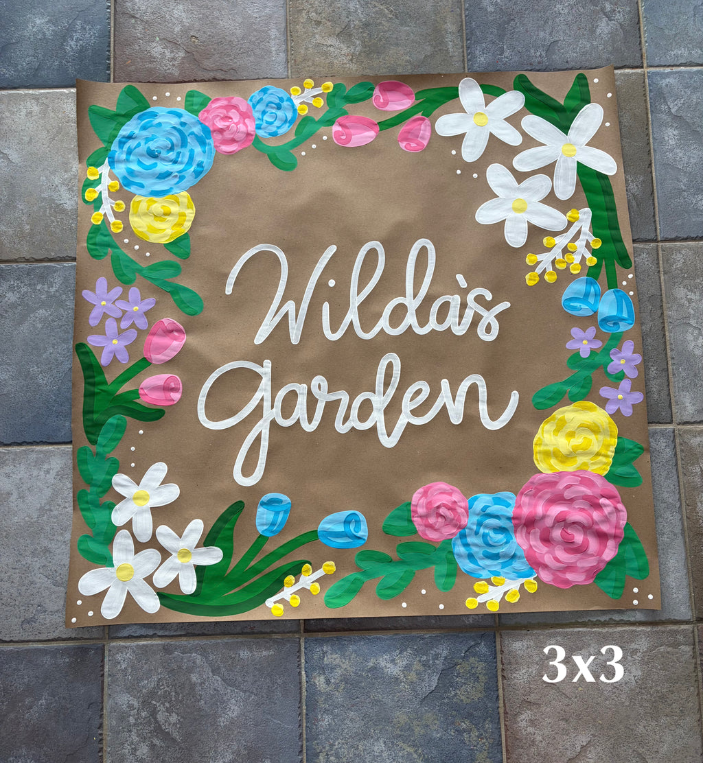 Custom Hand Painted Banner