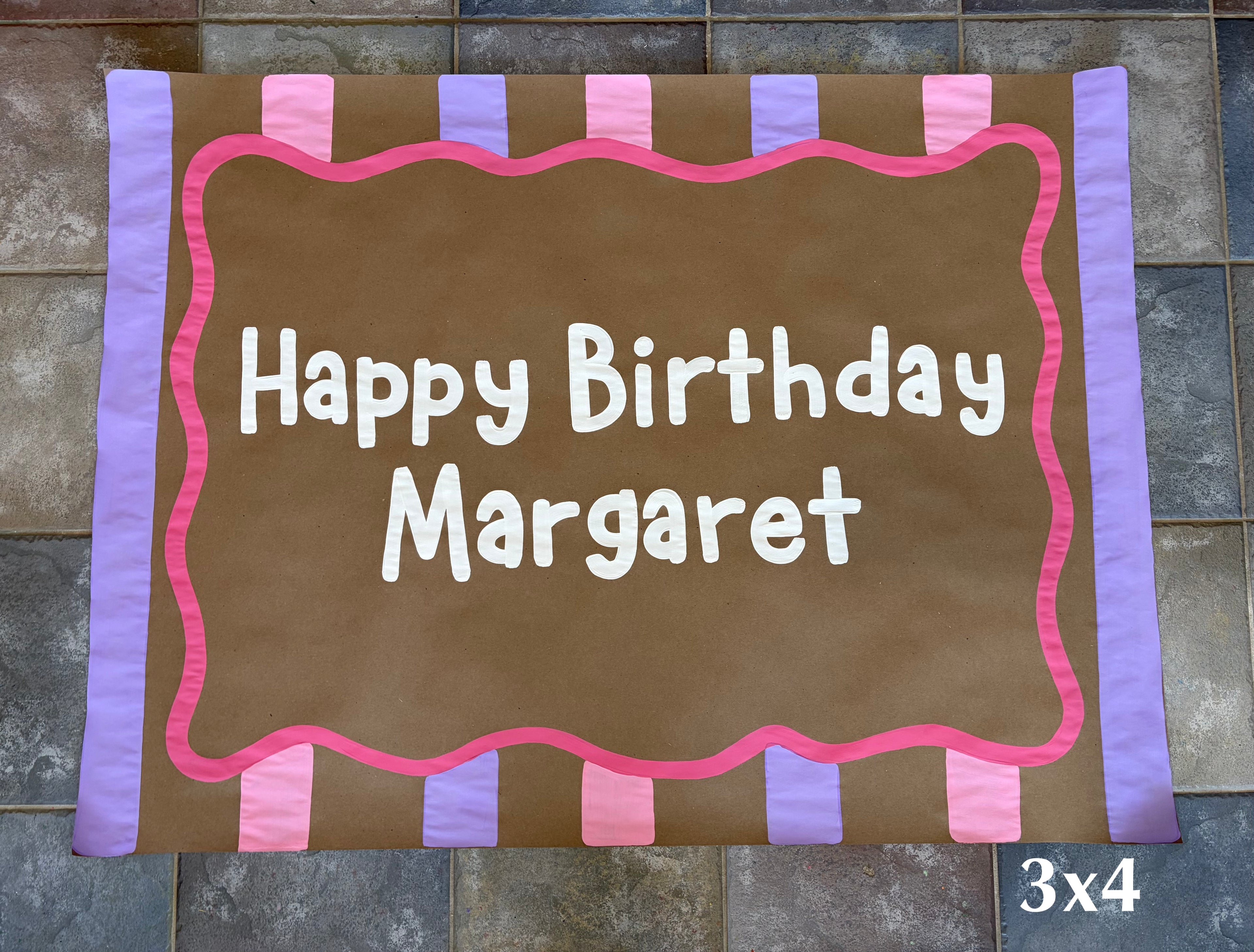 Custom Hand Painted Banner