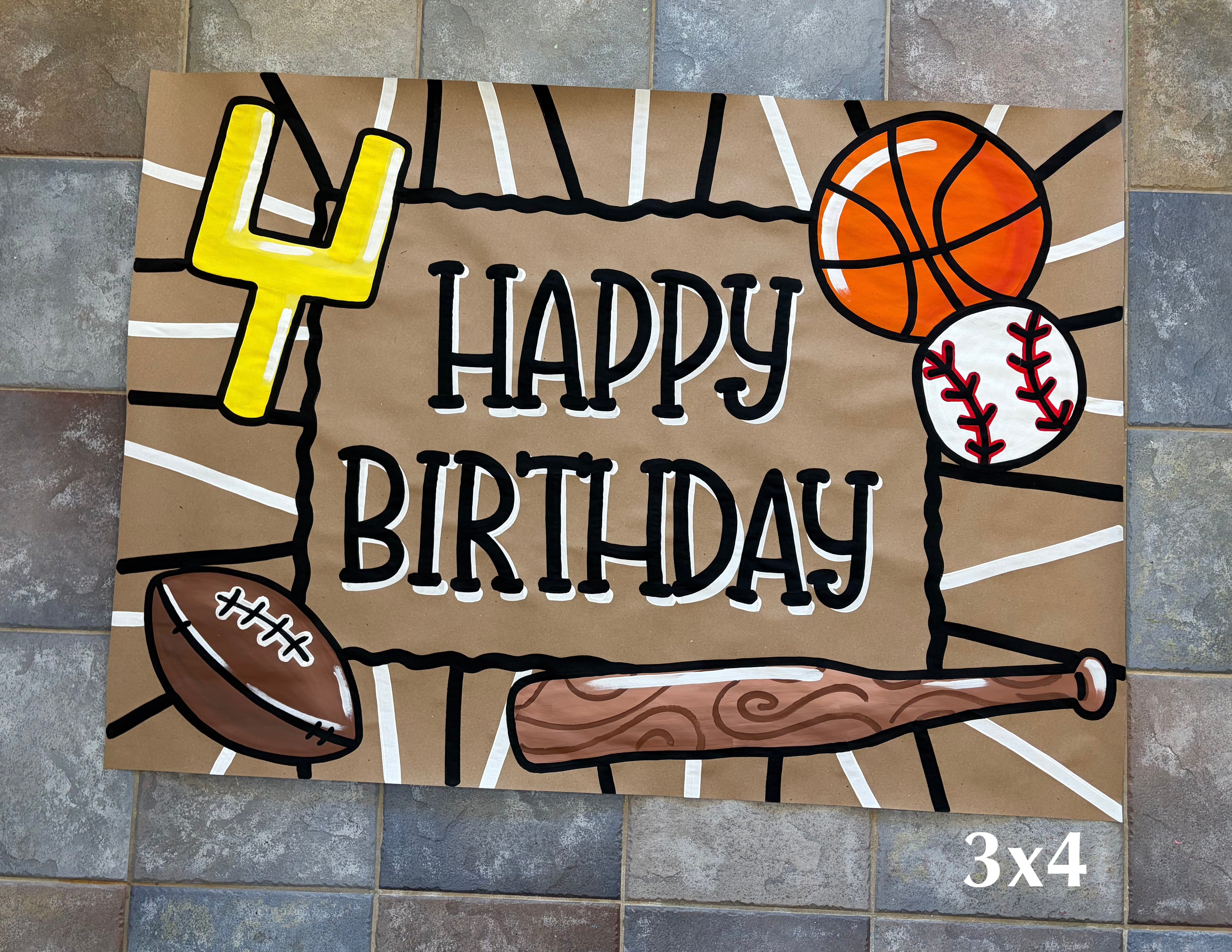 Custom Hand Painted Banner