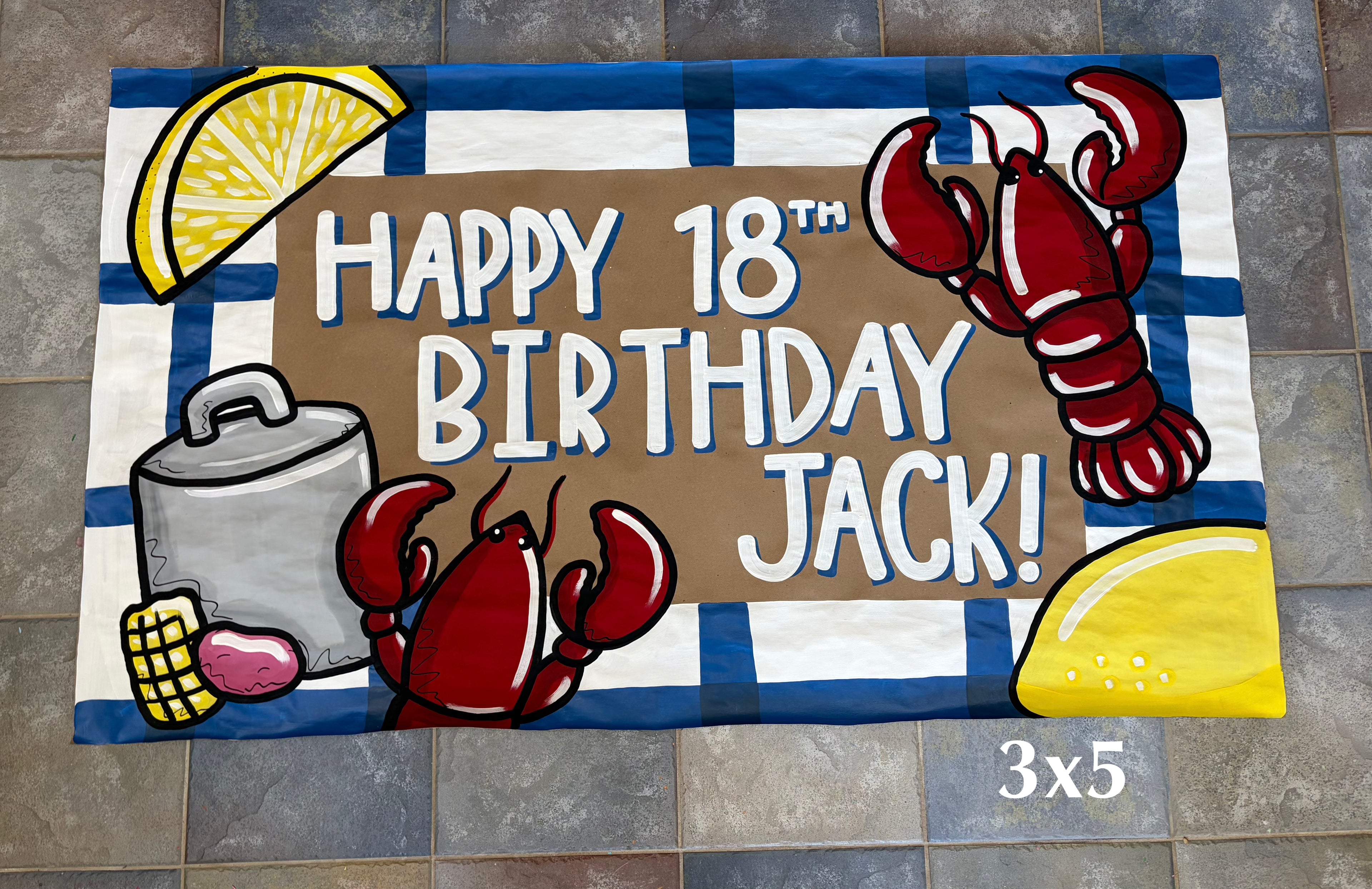 Custom Hand Painted Banner