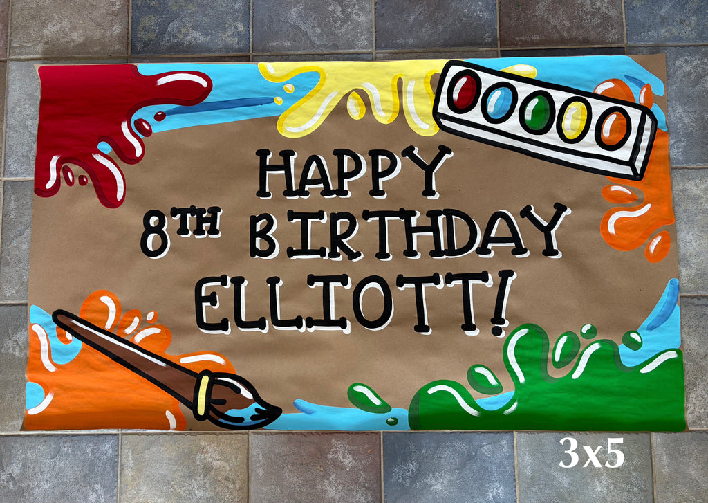 Custom Hand Painted Banner