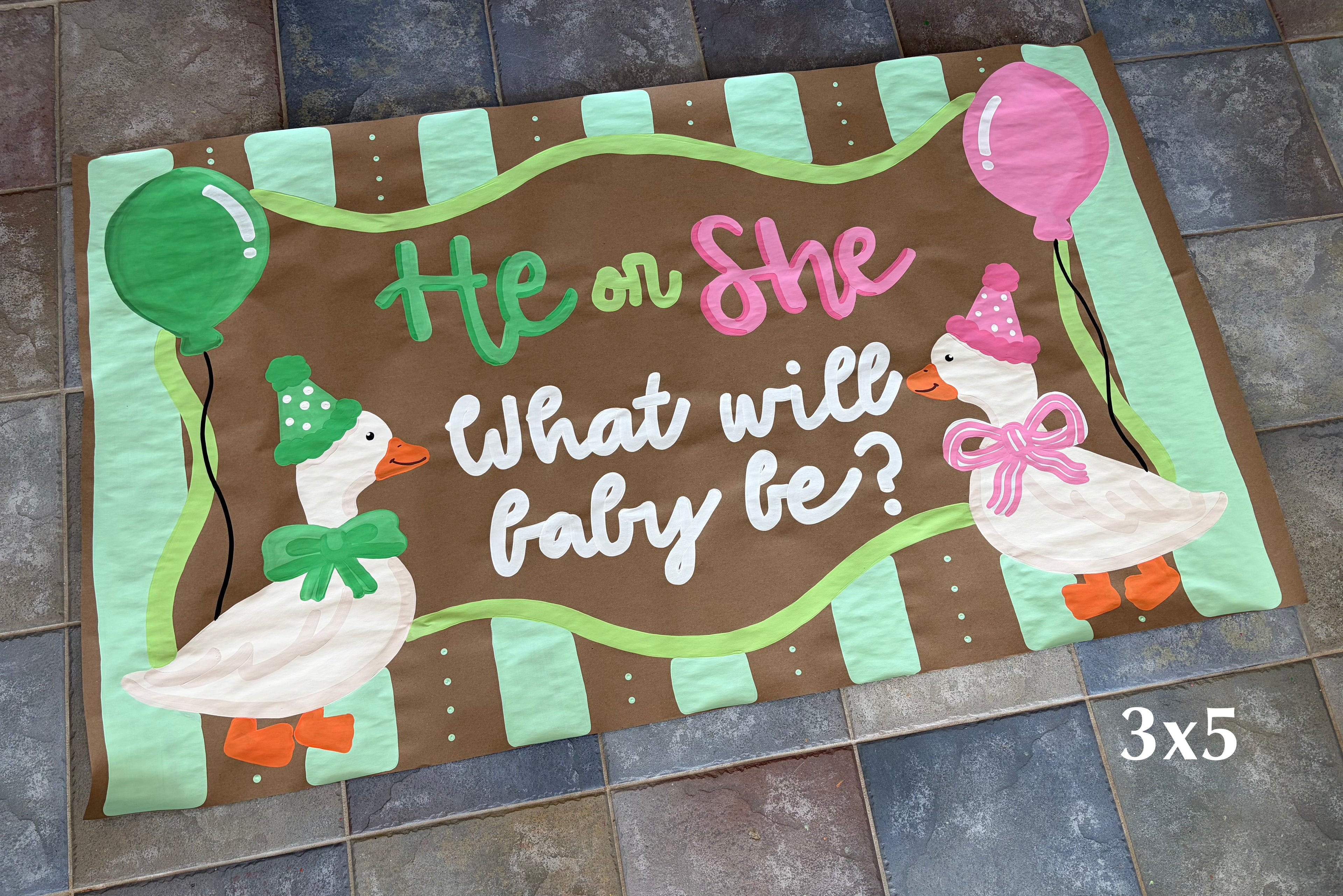 Custom Hand Painted Banner