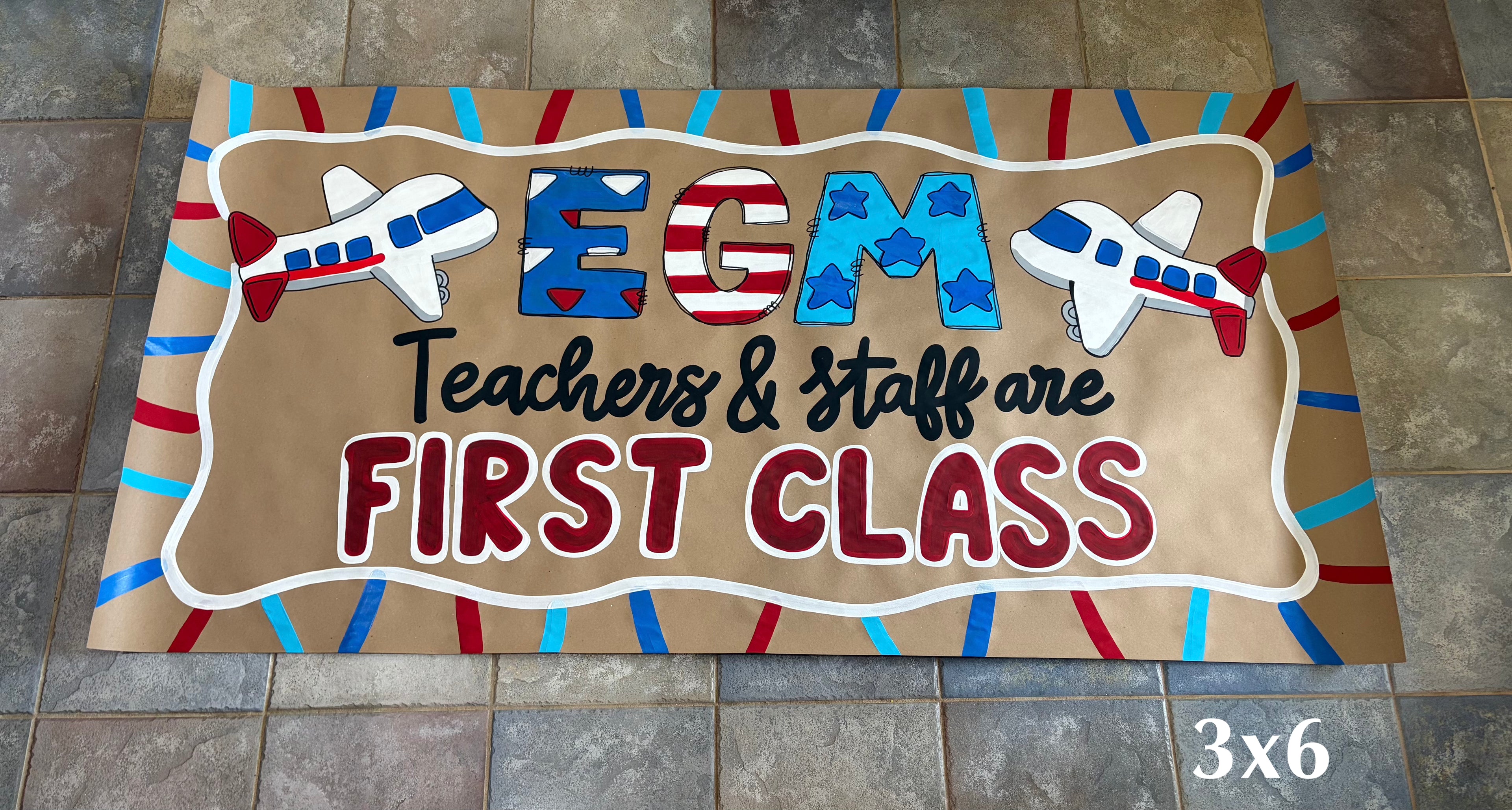 Custom Hand Painted Banner