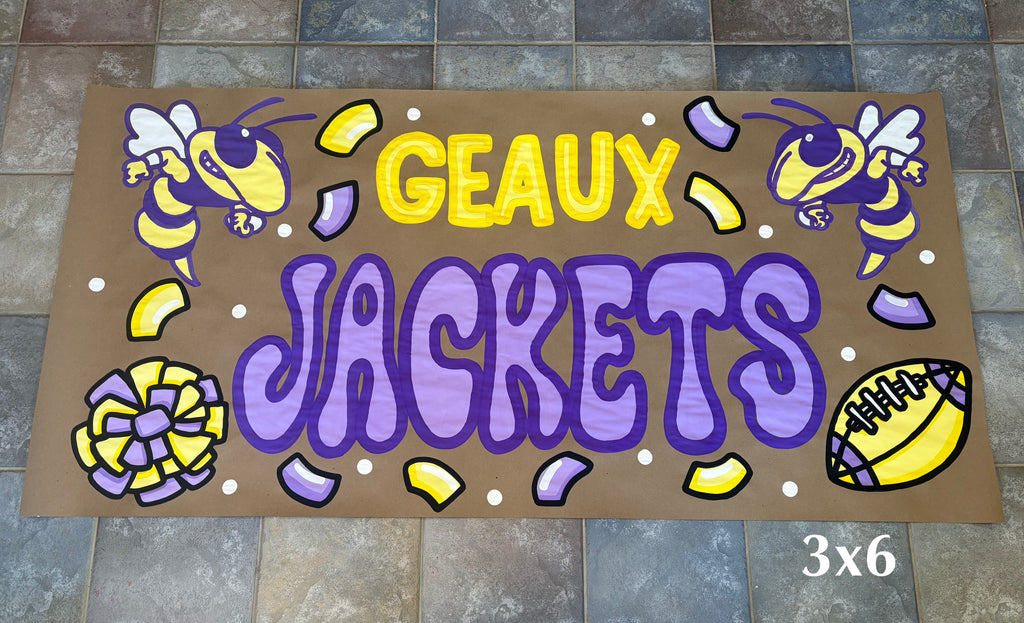Custom Hand Painted Banner