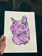 2 Pets- Custom Colorful Pet Portrait