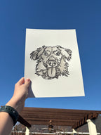 1 Pet- Custom Colorful Pet Portrait