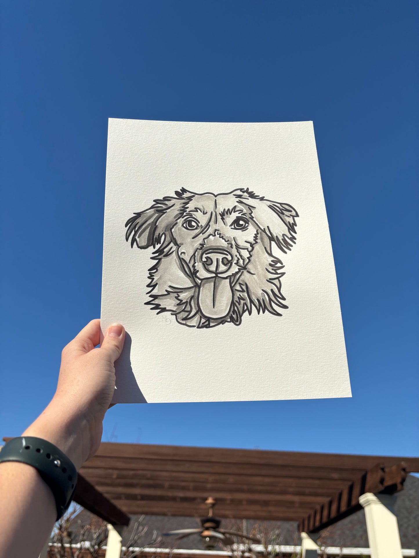 1 Pet- Custom Colorful Pet Portrait