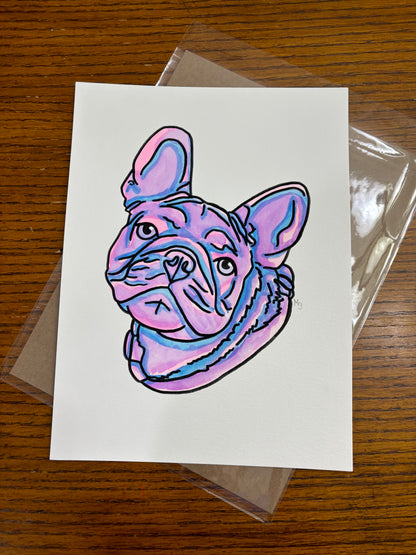 4 Pets- Custom Colorful Pet Portrait