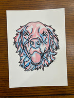 2 Pets- Custom Colorful Pet Portrait