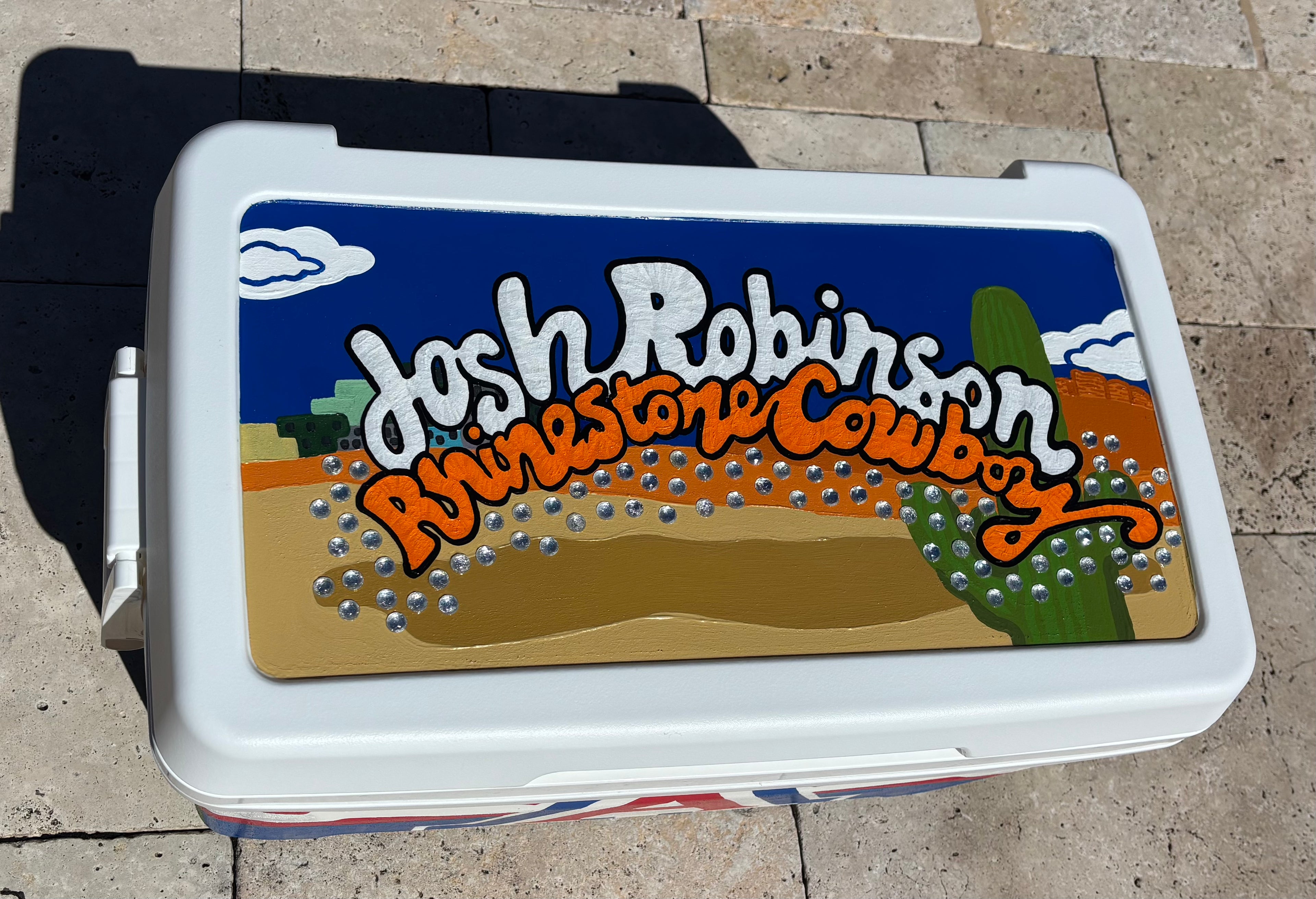 Large Custom Painted Ice Chests