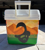 Large Custom Painted Ice Chests