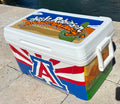 Large Custom Painted Ice Chests