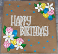 3x3 ft Floral Birthday Banner- Ready to Ship