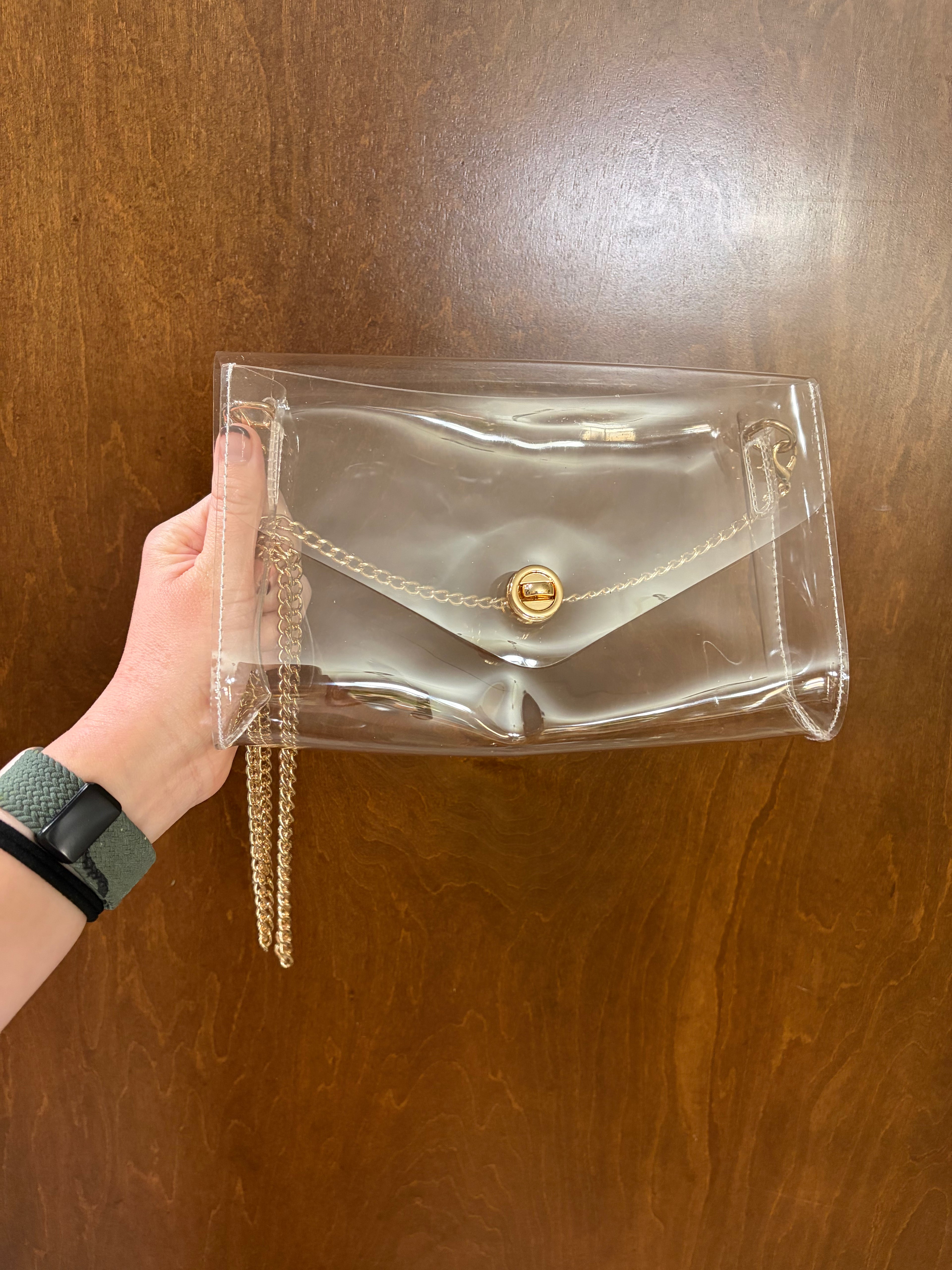 Hand Painted Clear Purse