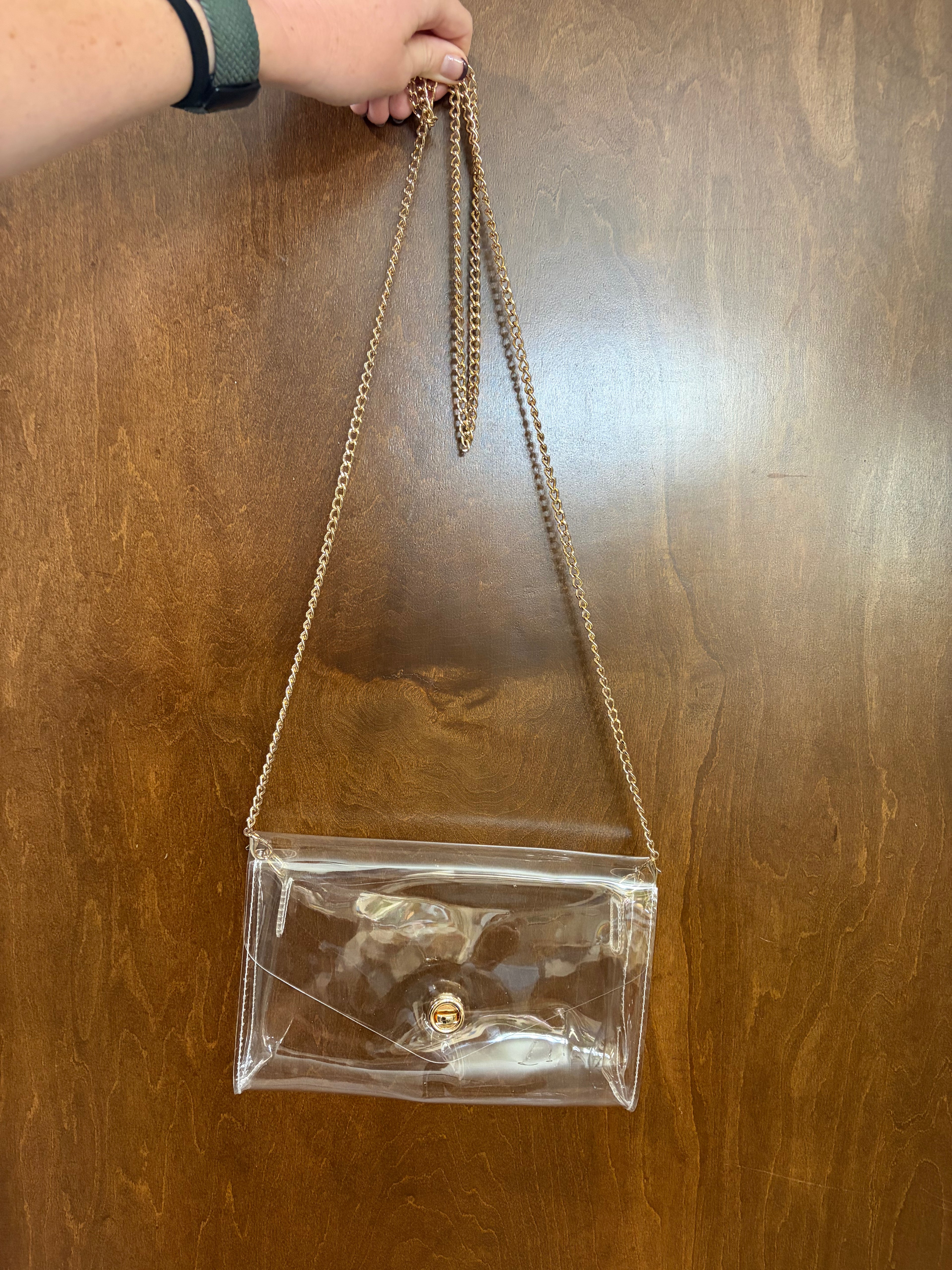 Hand Painted Clear Purse