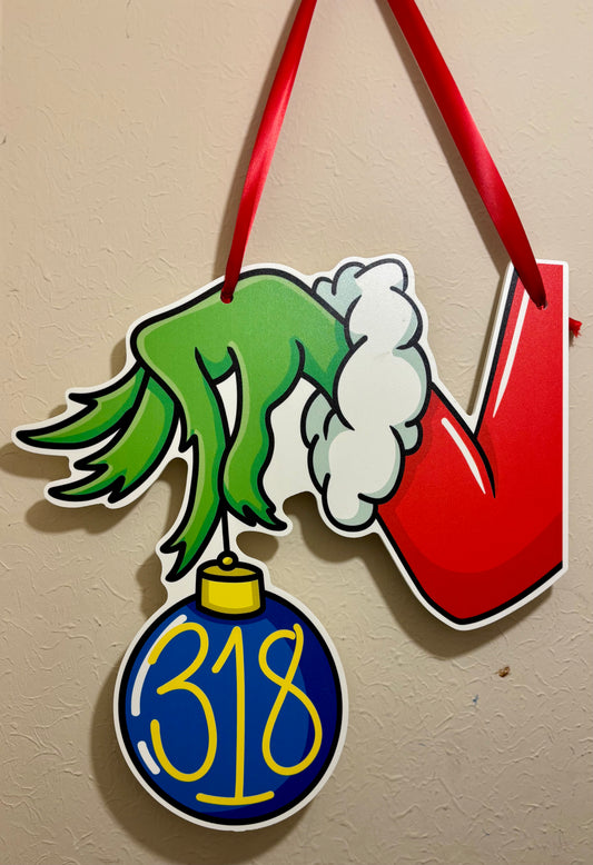 Grinch Door Hanger