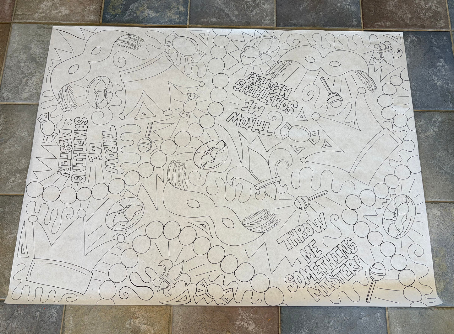 Custom Giant Coloring Sheet