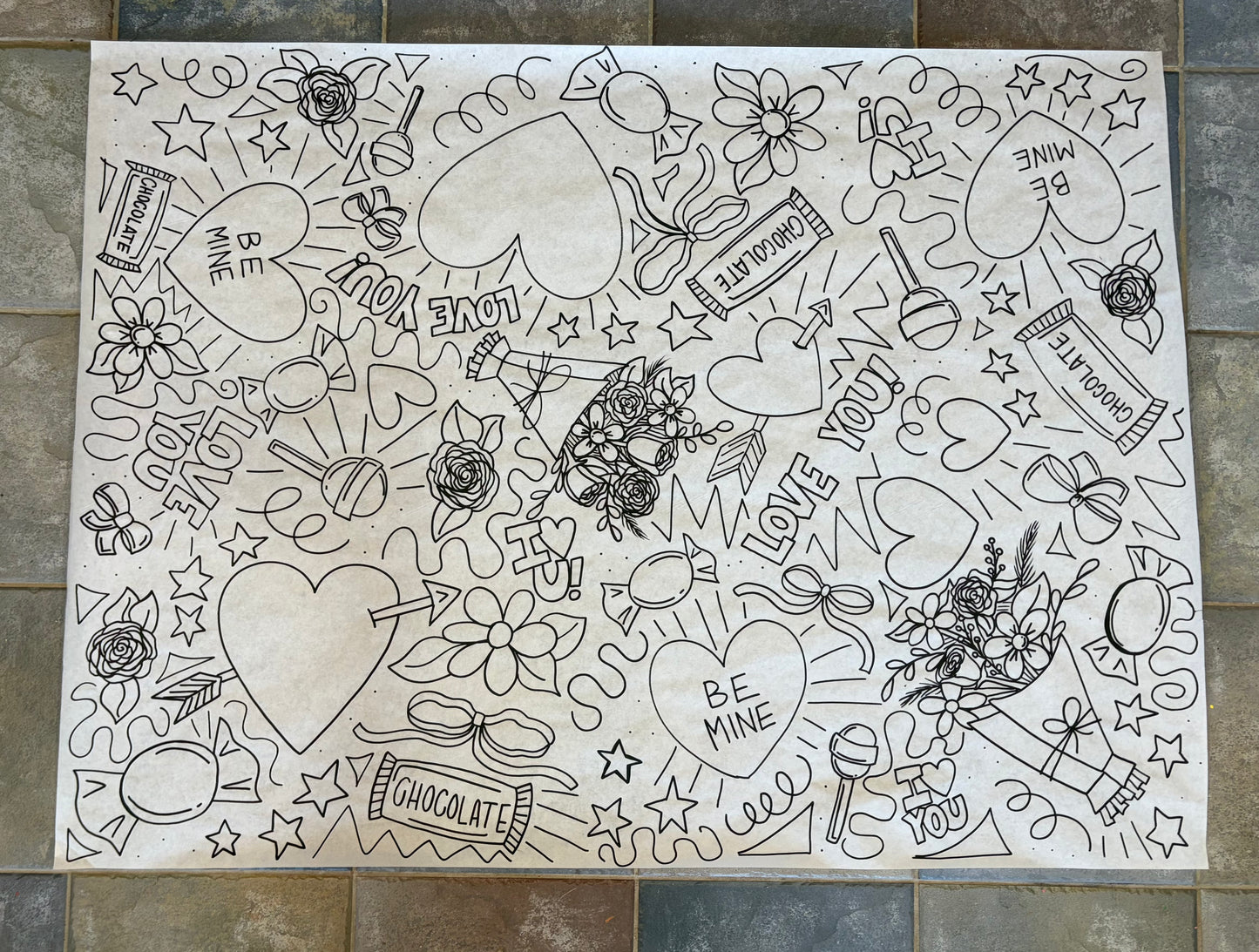 Custom Giant Coloring Sheet