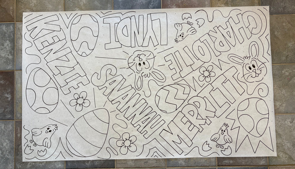 Custom Giant Coloring Sheet