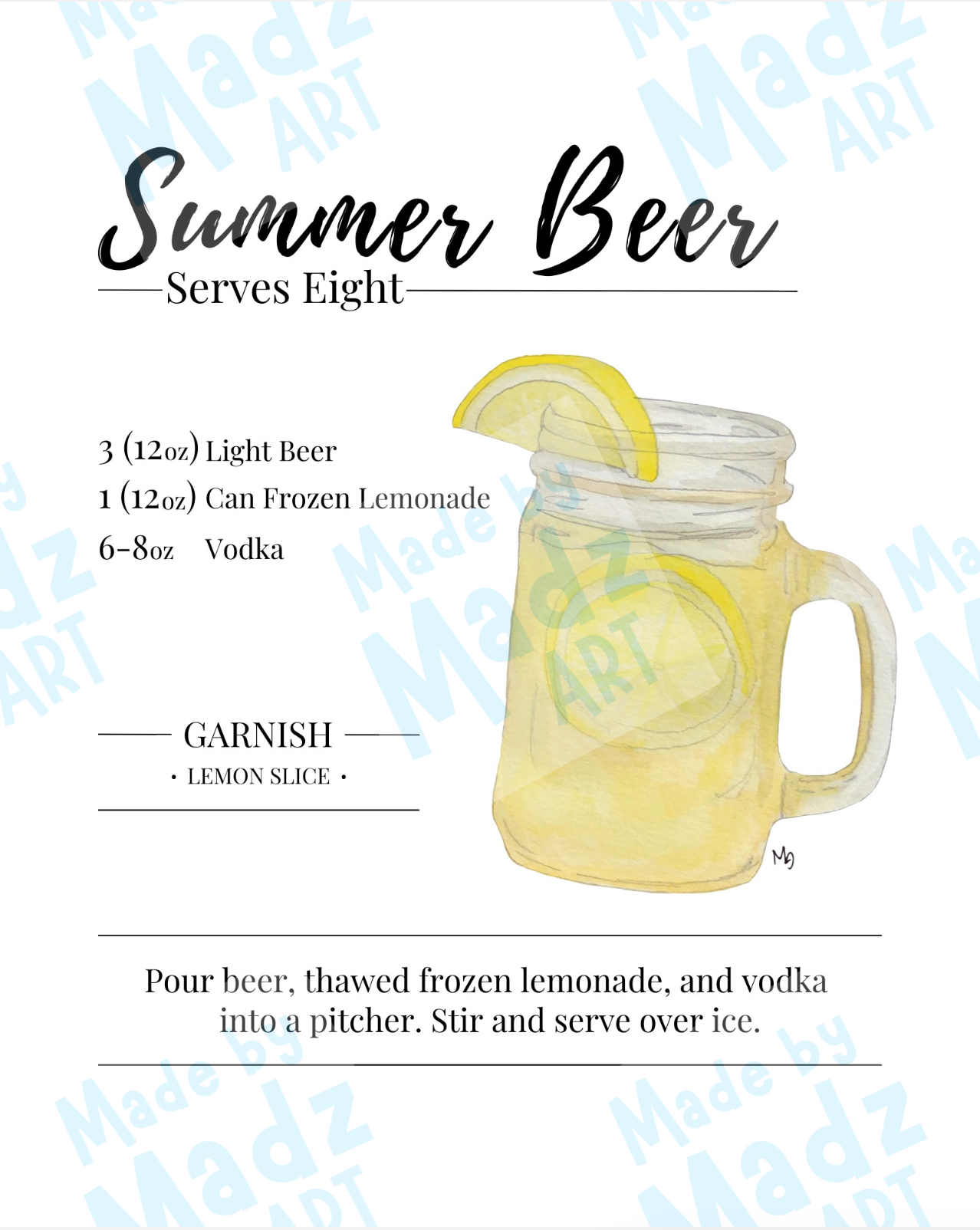 2 for $15 Favorite Drink Print
