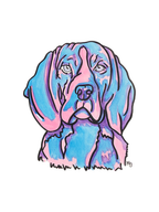 Beagle Colorful Pet Portrait
