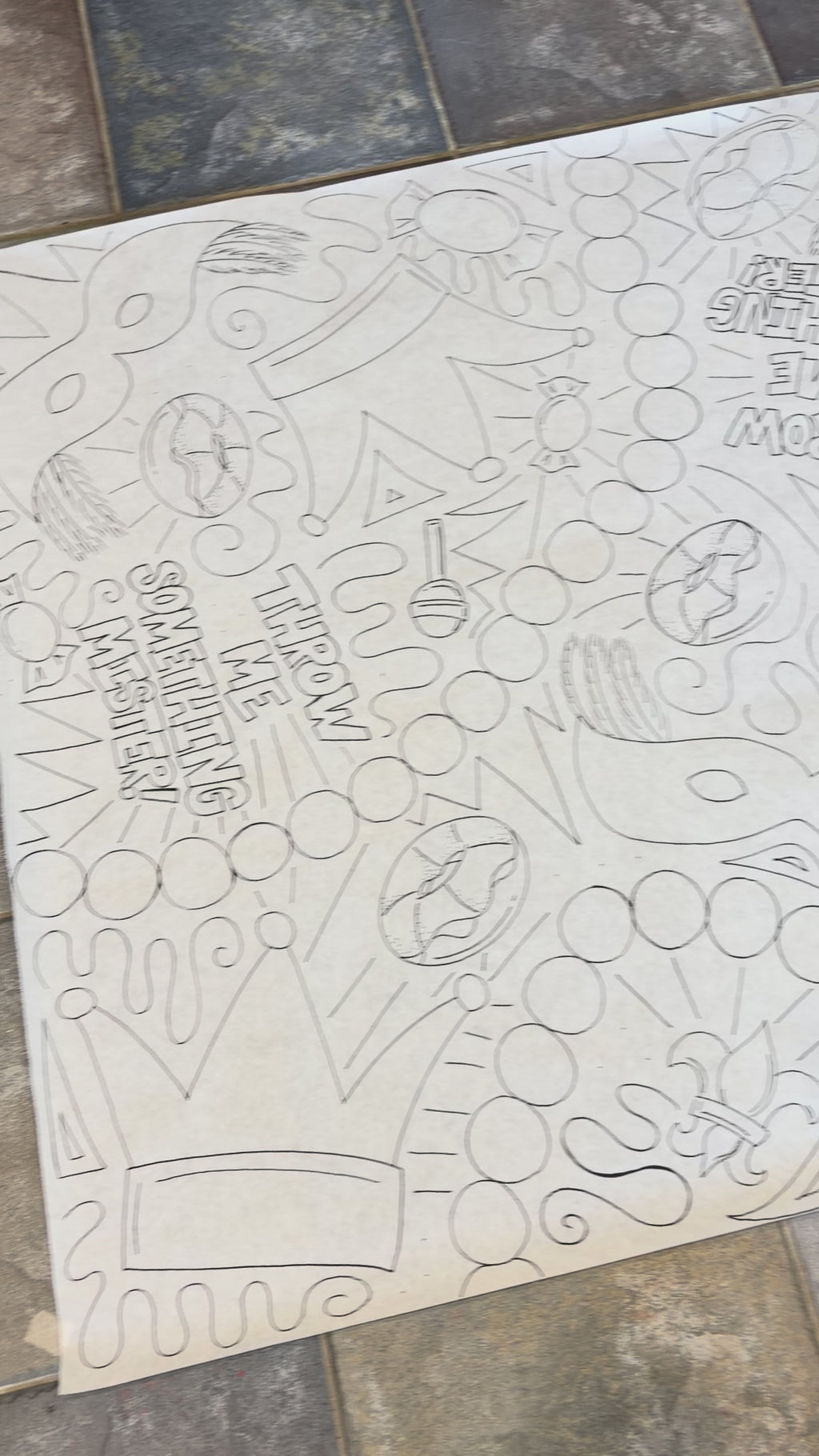 Custom Giant Coloring Sheet