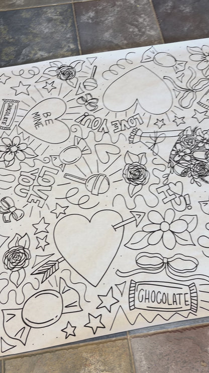 Custom Giant Coloring Sheet